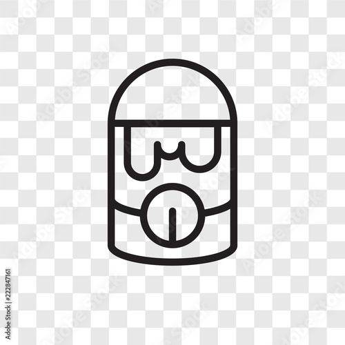 Paint Bucket vector icon isolated on transparent background, Paint Bucket logo design