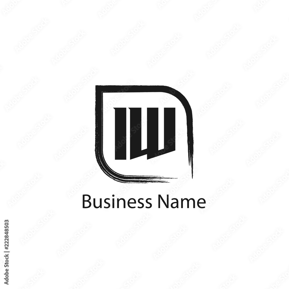 Initial Letter IW Logo Template Design Initial Letter IW Logo Template Design
