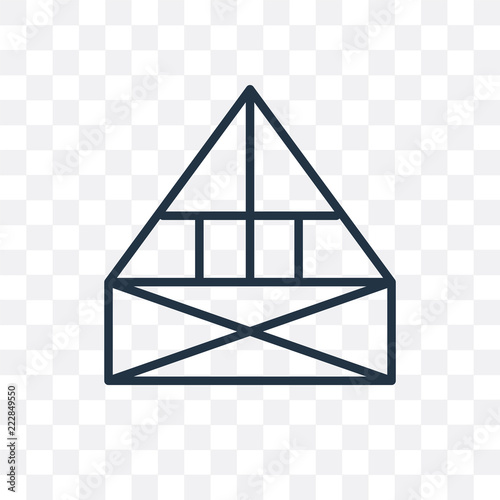 joist icon isolated on transparent background. Simple and editable joist icons. Modern icon vector illustration.