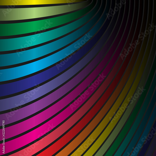 Vector abstract background inclined lines with efektom obema with all the colors of the rainbow for your design, print and internet