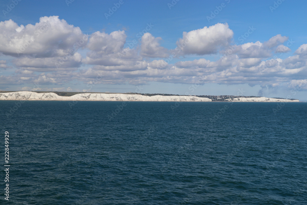 Weiße Kreidefelsen von Dover, England