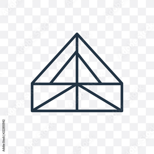 joist icon isolated on transparent background. Simple and editable joist icons. Modern icon vector illustration.