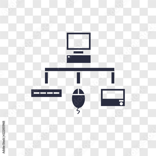 Sitemap vector icon isolated on transparent background, Sitemap logo design