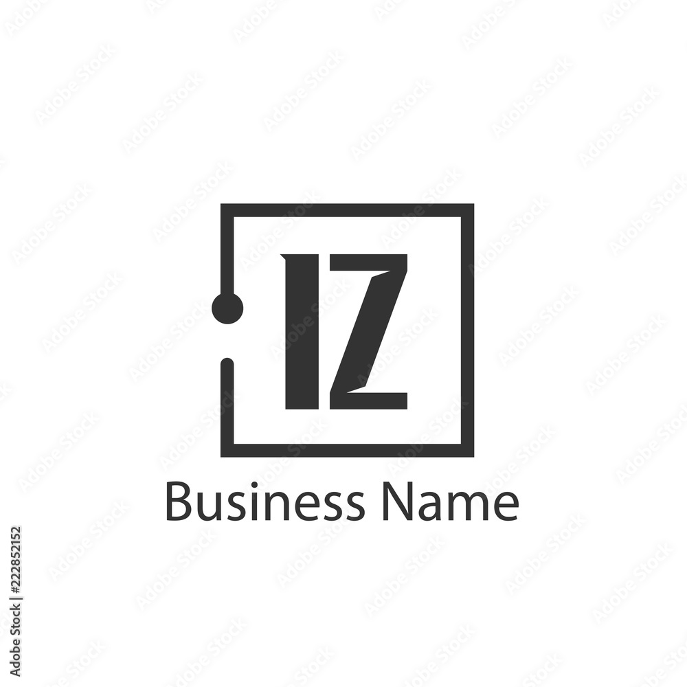 Initial Letter IZ Logo Template Design Initial Letter IZ Logo Template Design