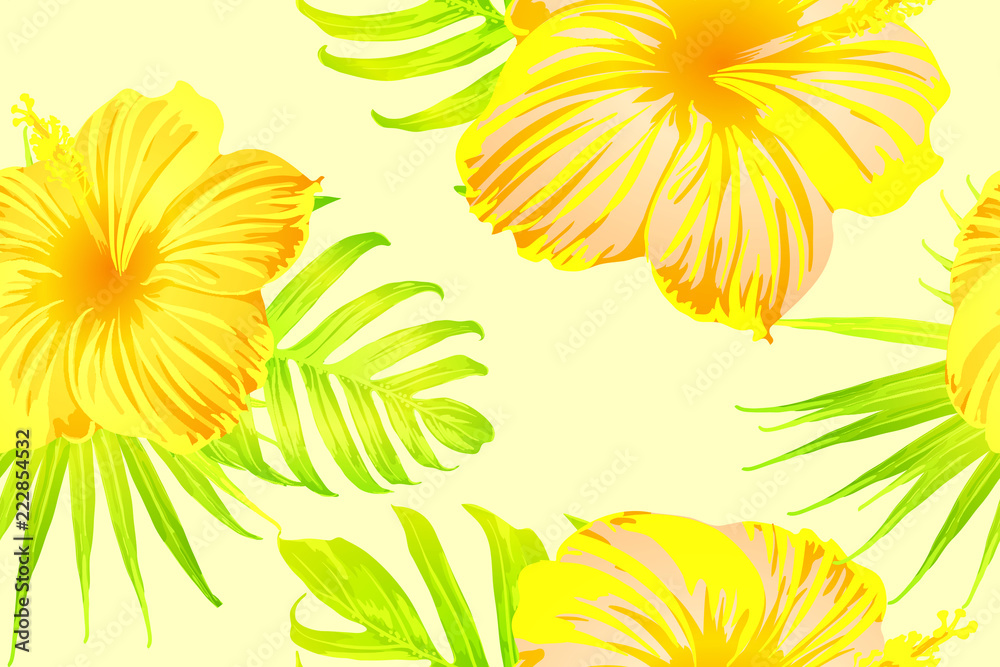 Yellow exotic pattern. Yellow exotic pattern.