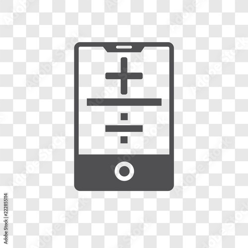 Smartphone vector icon isolated on transparent background, Smartphone logo design