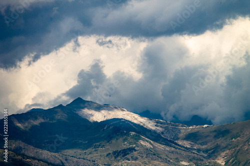 Storm Forming On Top of Mountains