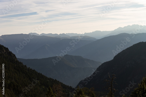 Distant Mountain Peaks in the Horizon