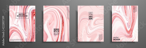Mixture of acrylic paints. Liquid marble texture. Fluid art. Applicable for design cover, presentation, invitation, flyer, annual report, poster and business card, desing packaging. Modern artwork.