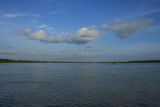 Landscape of River and Cloudy Sky