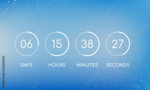 Countdown clock board for c...