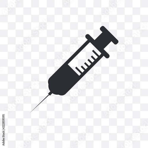 needle icon isolated on transparent background. Simple and editable needle icons. Modern icon vector illustration.