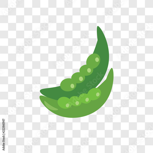 Peas vector icon isolated on transparent background, Peas logo design