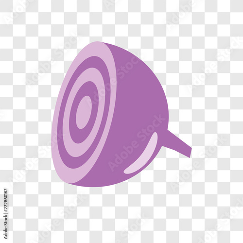 Onion Vector Icon Isolated On Transparent Background Onion Logo Design Stock Vector Adobe Stock