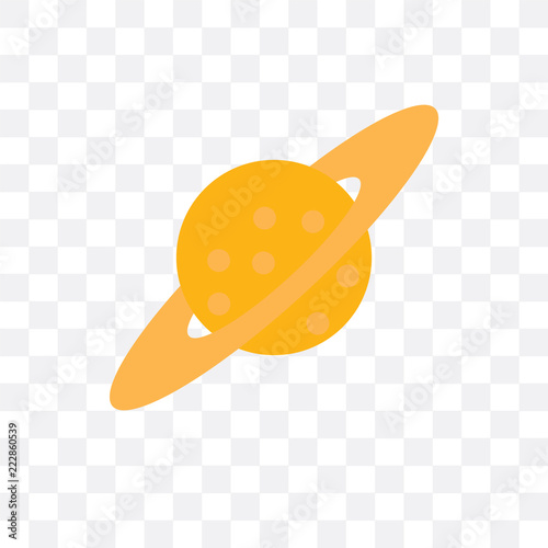 saturn icon isolated on transparent background. Simple and editable saturn icons. Modern icon vector illustration.
