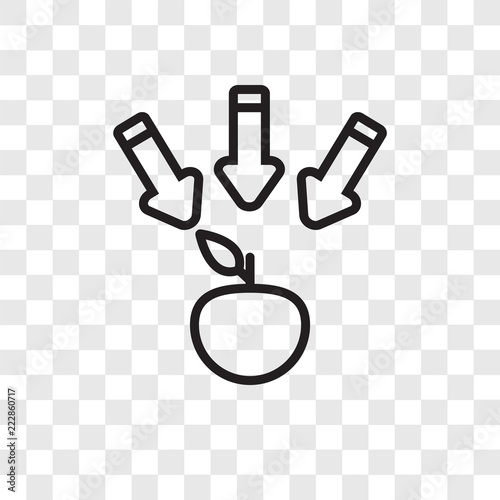 Gravity vector icon isolated on transparent background, Gravity logo design