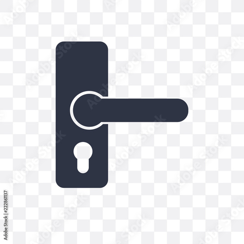 handle icon isolated on transparent background. Simple and editable handle icons. Modern icon vector illustration.