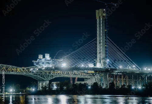 Obraz most w budowie