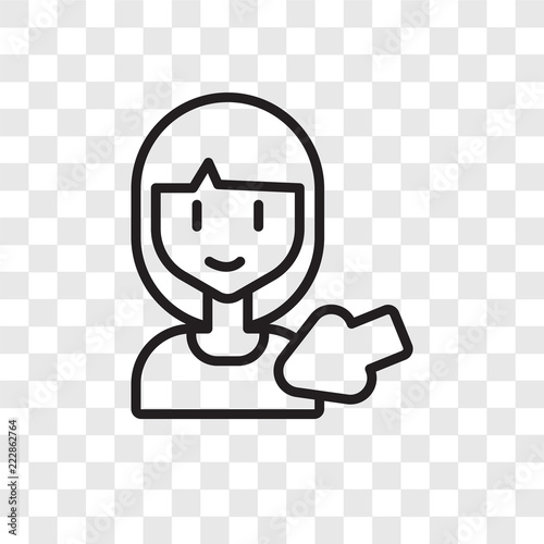 Selection vector icon isolated on transparent background, Selection logo design