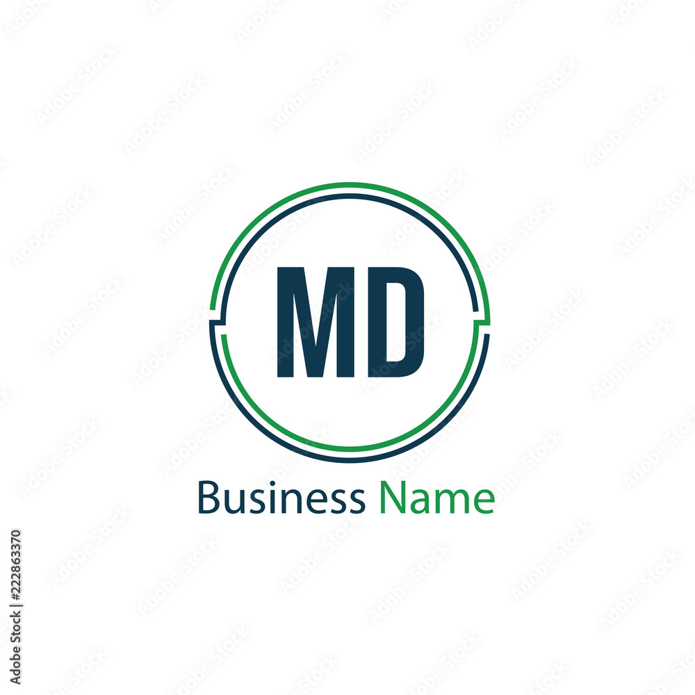 Initial Letter MD Logo Template Design Initial Letter MD Logo Template Design
