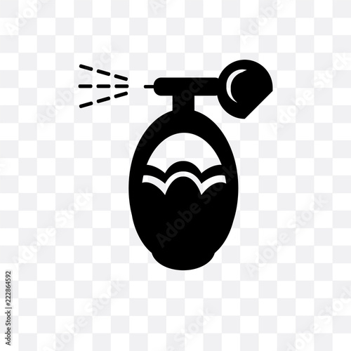 parfum bottle icon isolated on transparent background. Simple and editable parfum bottle icons. Modern icon vector illustration.