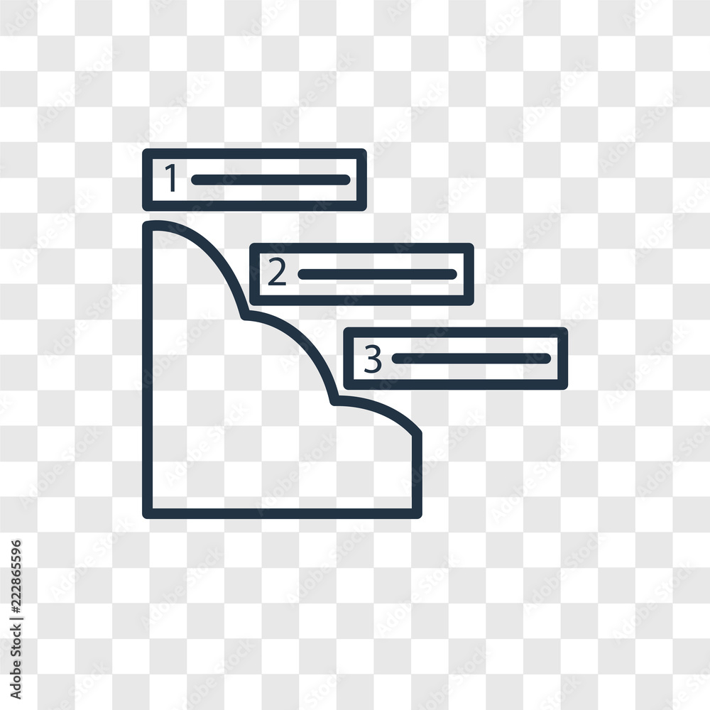 Ranking factor vector icon isolated on transparent background, Ranking ...