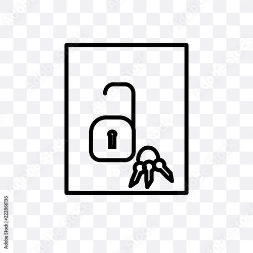 unlocked padlock icon isolated on transparent background. Simple and editable unlocked padlock icons. Modern icon vector illustration.
