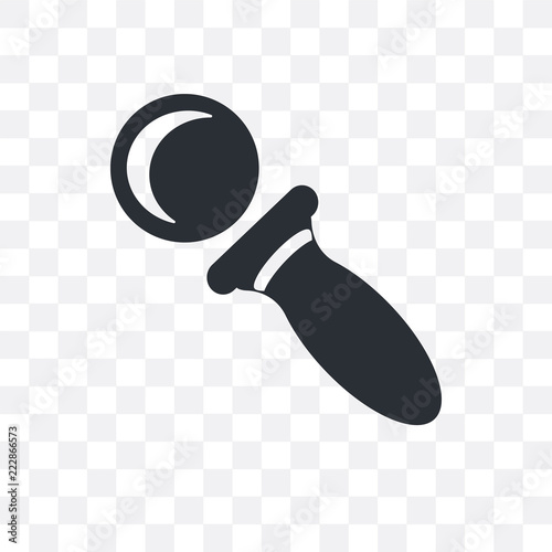 private eye magnifying glass icon isolated on transparent background. Simple and editable private eye magnifying glass icons. Modern icon vector illustration.