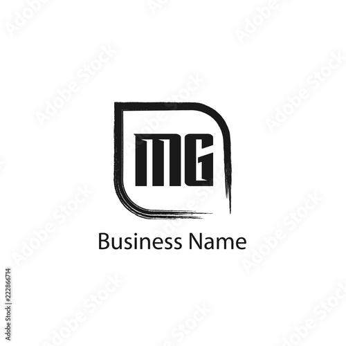 Initial Letter MG Logo Template Design