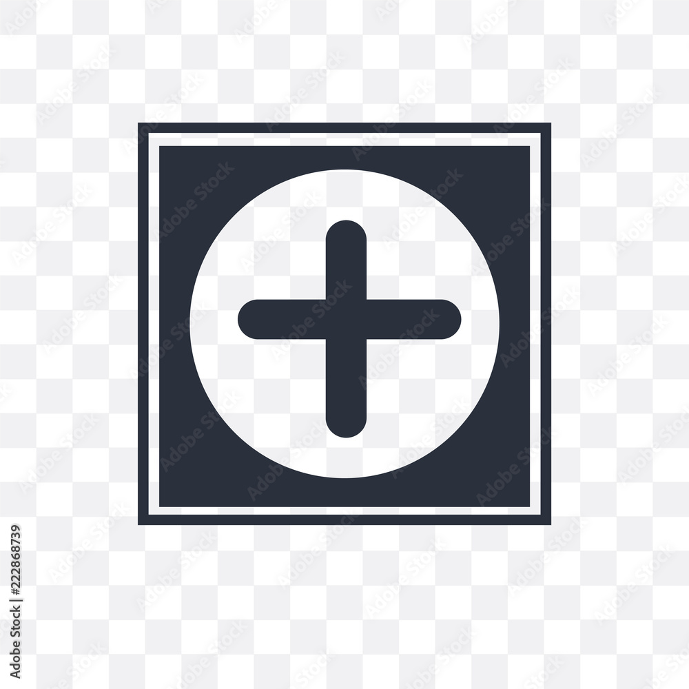 Fototapeta premium hospital medical icon isolated on transparent background. Simple and editable hospital medical icons. Modern icon vector illustration.