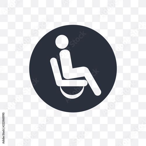 illness on bed icon isolated on transparent background. Simple and editable illness on bed icons. Modern icon vector illustration.