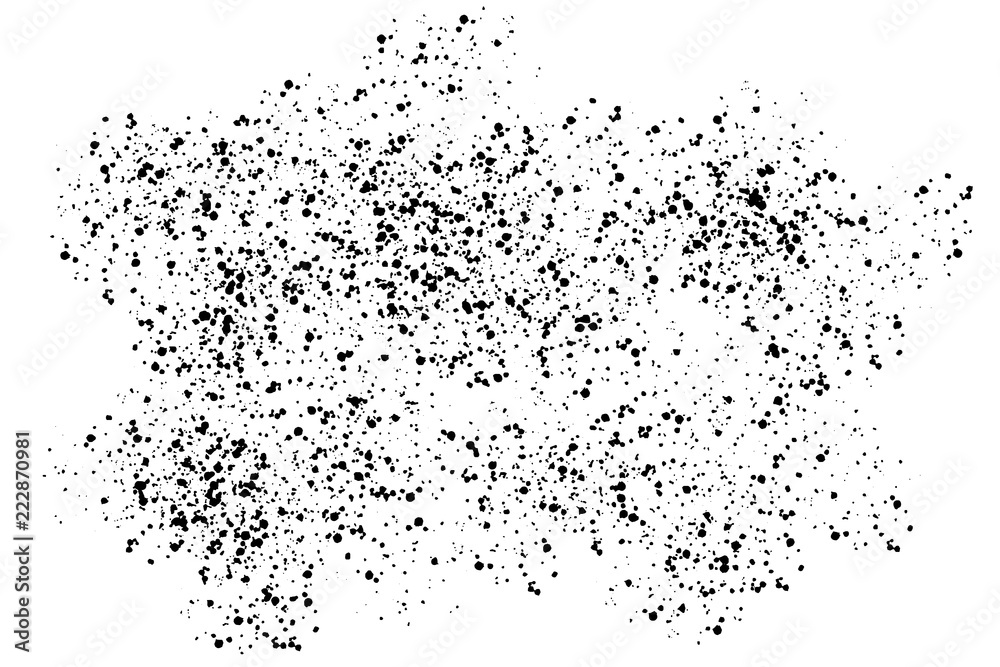 Grunge monochrome vector background. Dust overlay distress grain, image simply placed over object for grungy effect creation. Abstract, splattered, dirty, texture for design. Hand drawn grain surface