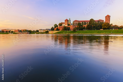 Krakow - Castle of Wawel is one of the main travel attractions - One of The Main symbol of Krakow