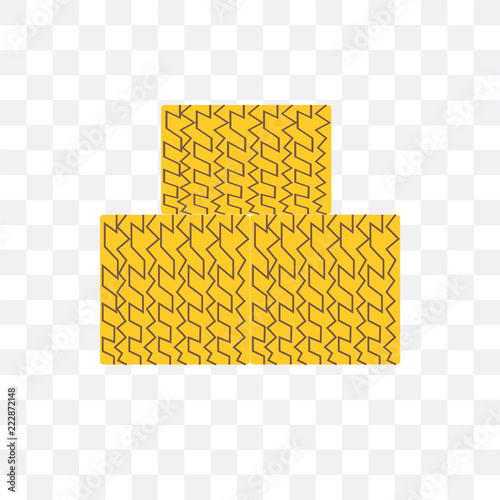 hay bale icon isolated on transparent background. Simple and editable hay bale icons. Modern icon vector illustration.