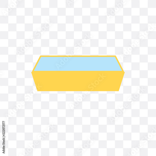 trough icon isolated on transparent background. Simple and editable trough icons. Modern icon vector illustration.