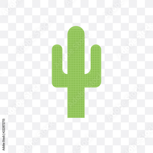 cactus icon isolated on transparent background. Simple and editable cactus icons. Modern icon vector illustration.