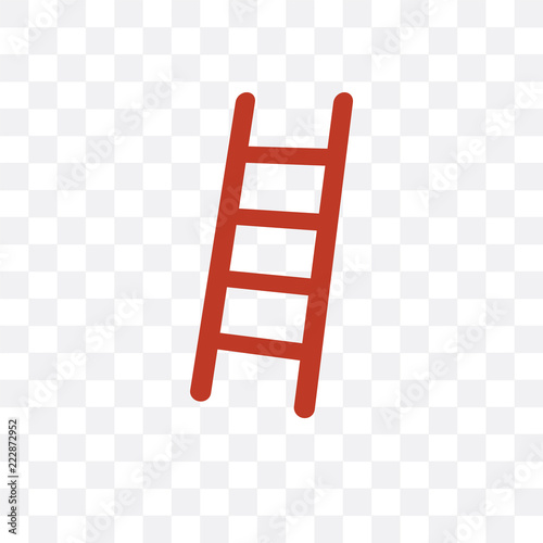 ladder icon isolated on transparent background. Simple and editable ladder icons. Modern icon vector illustration.