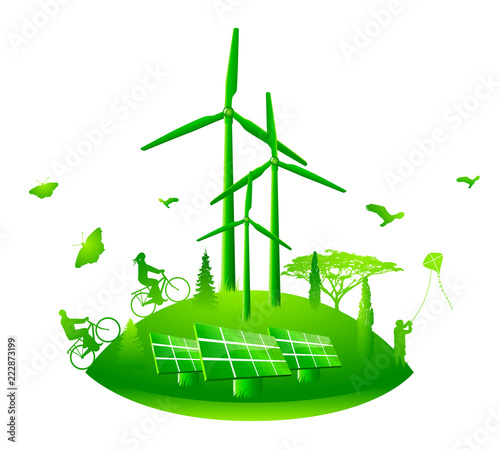 Sustainable development illustration
