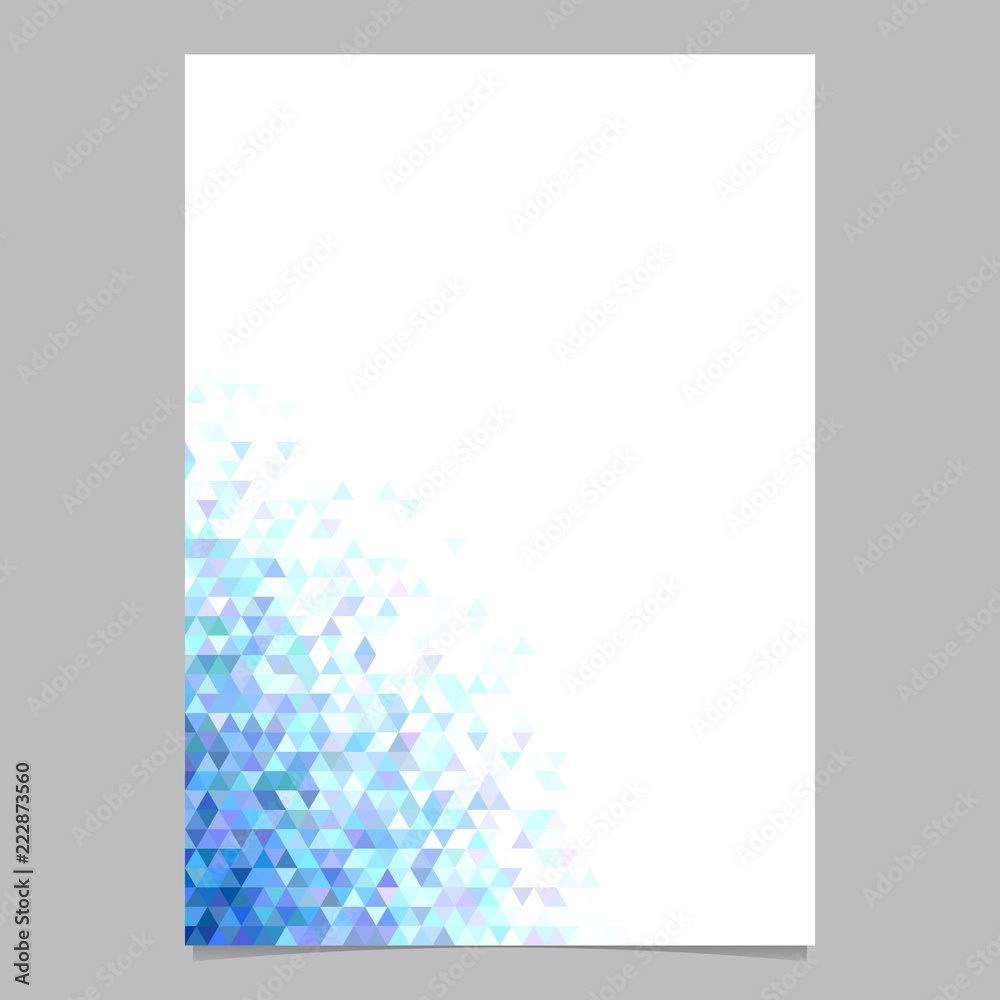 Obraz premium Abstract triangle brochure background template - polygonal stationery design