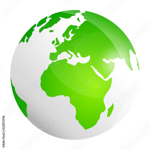 Green Earth vector icon