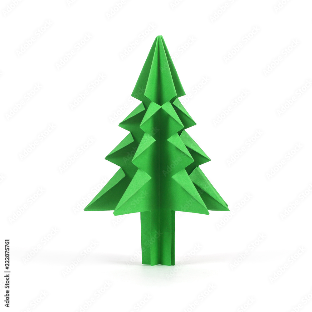 Obraz premium Origami Christmas tree