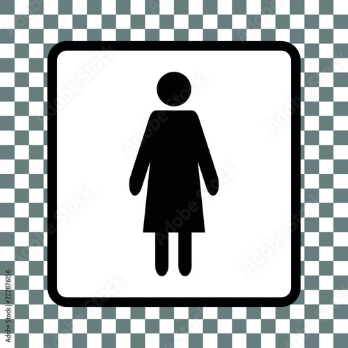 WC Schild Damen