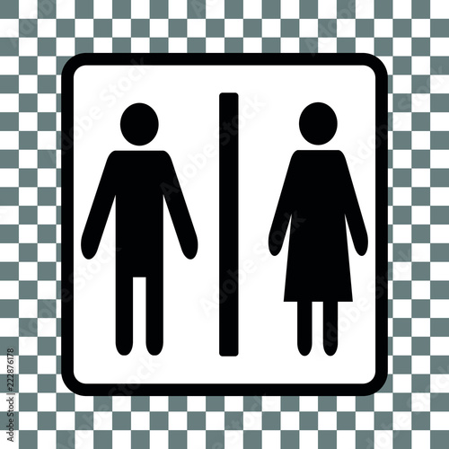 WC Schild Damen und Herren