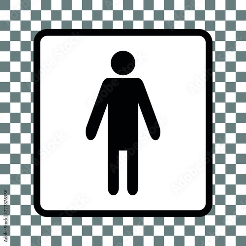 WC Türschild Herren