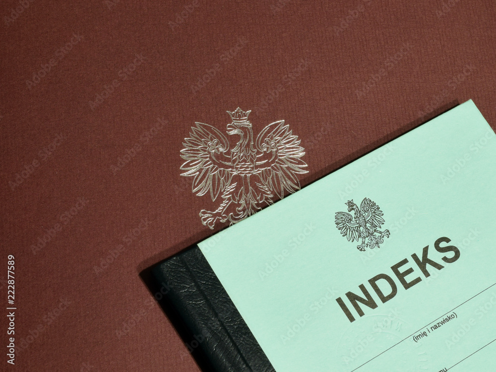 Naklejka premium Index - Politechnika, Uniwersytet