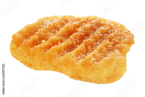 Hamburger patty isolated