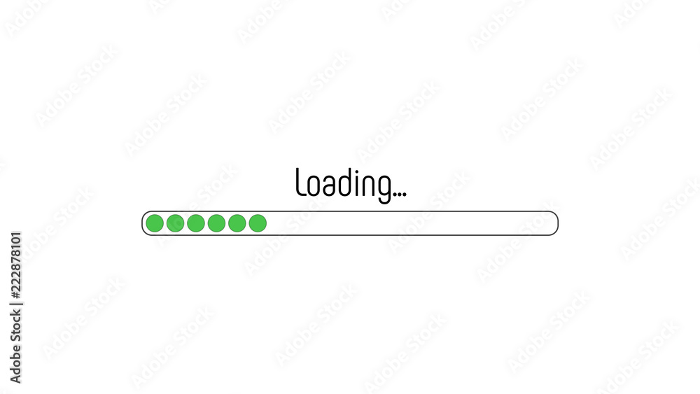 Loading bar on white background Loading bar on white background