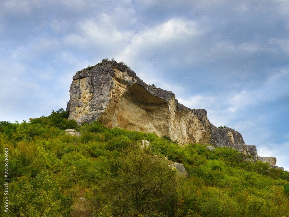 Ancient cave city on Tatar Cachi Kalyon, Bahchisaray, Crimea