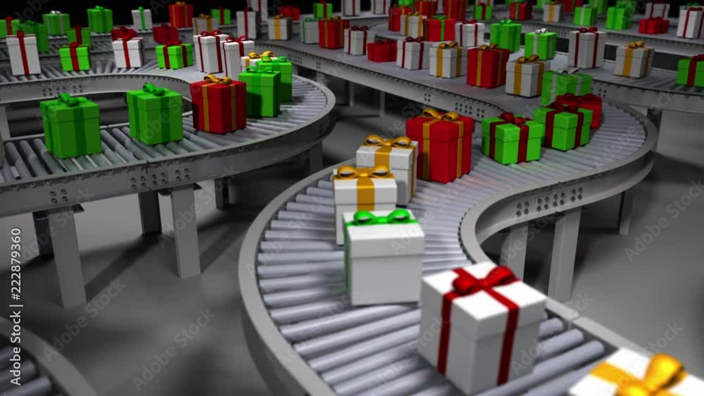 A look inside Santa's Christmas toy factory at the North Pole.