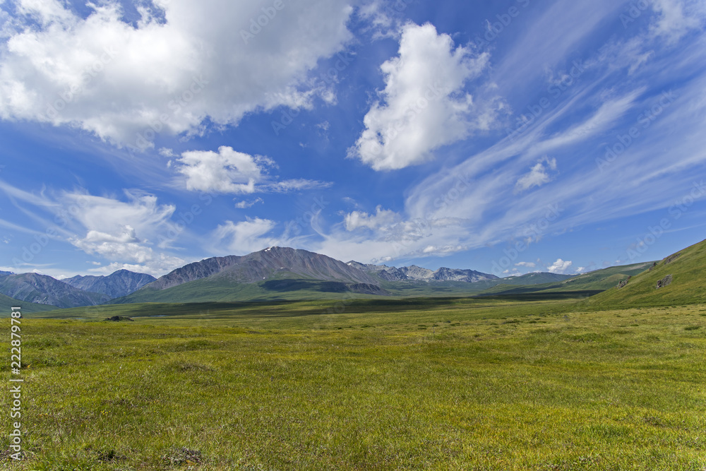 Oroi mountain pass. Altai, Russia.